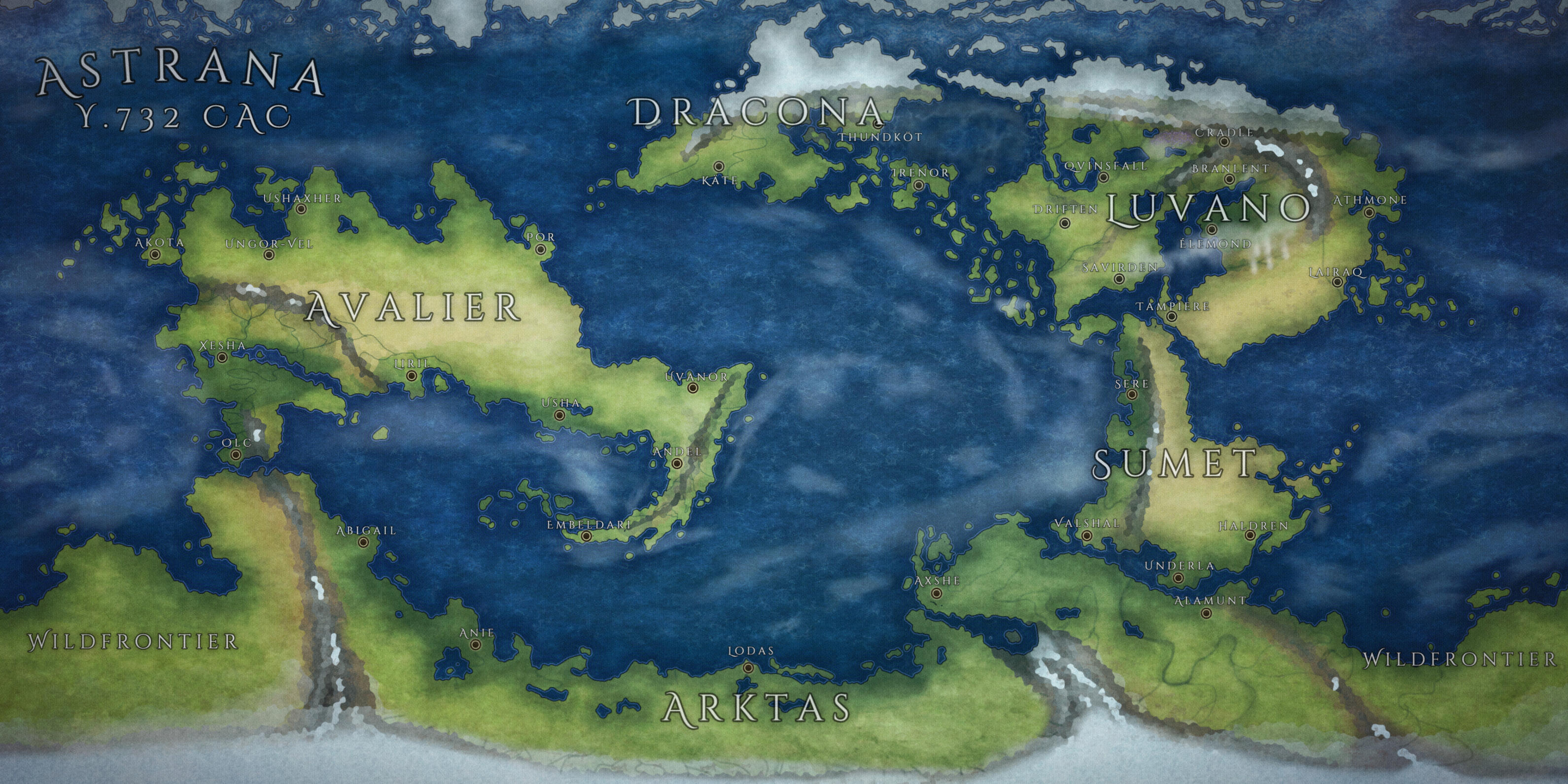Astrana - World Map